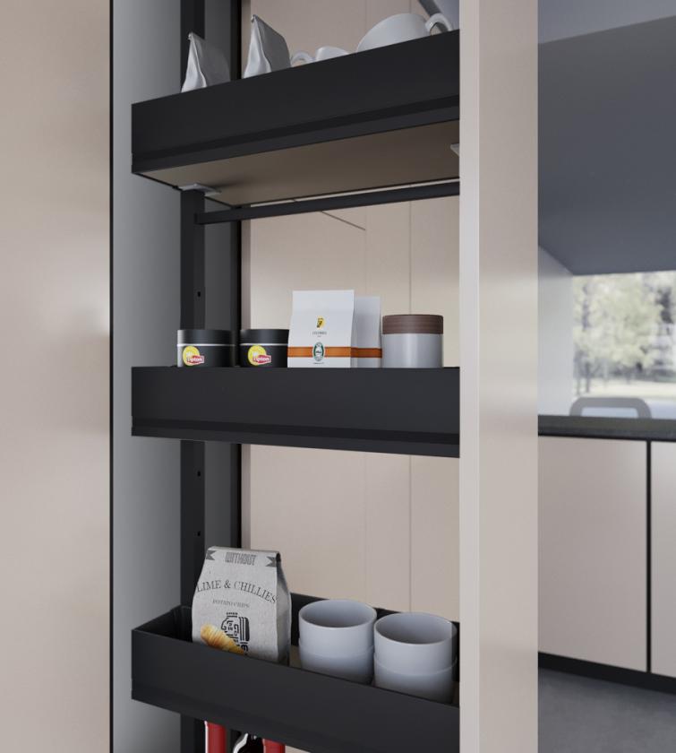 1852K Cestello per colonna estraibile art. 818 - 852 - 859 Black