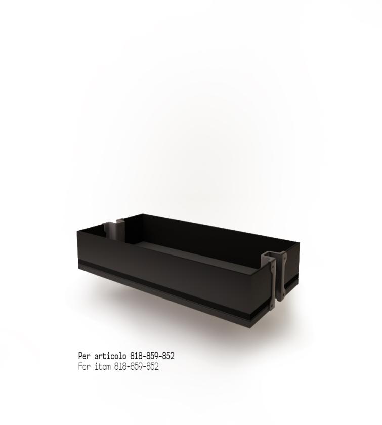 1852K Cestello per colonna estraibile art. 818 - 852 - 859 Black