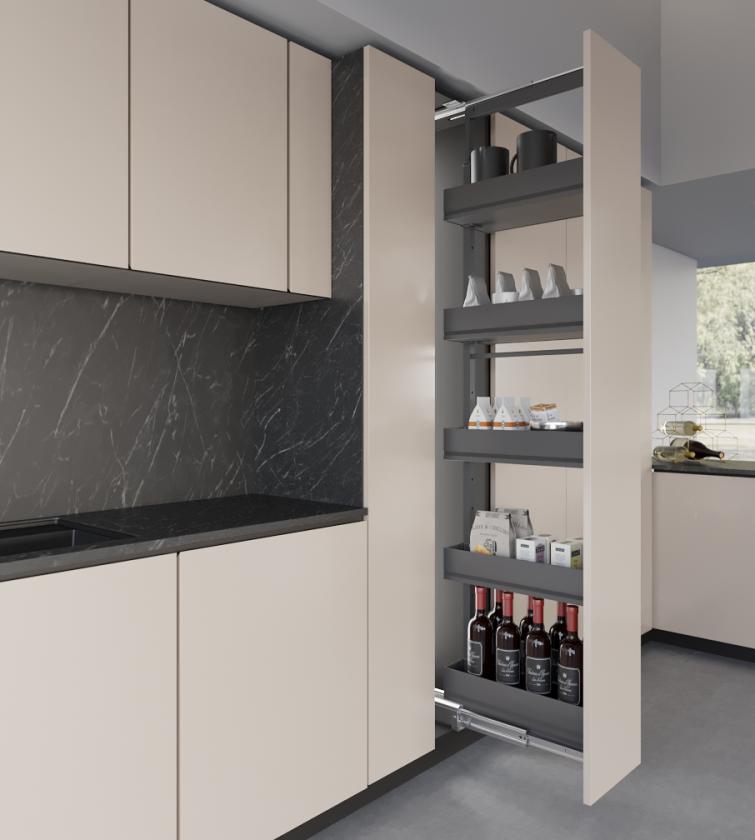 859K Colonna estraibile con guide a sfera Slate