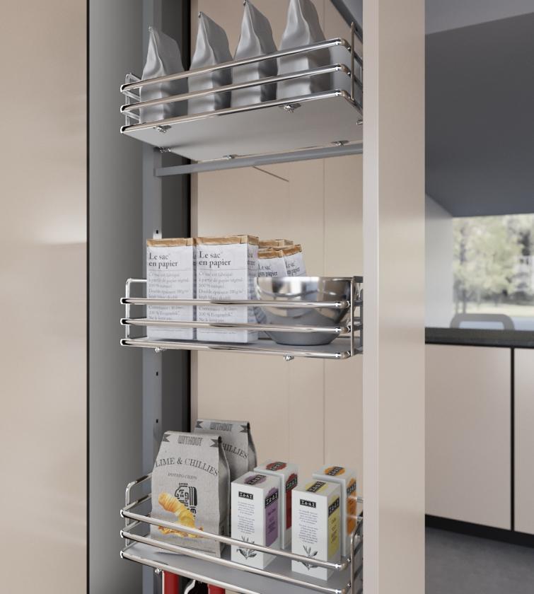 1852E Cestello per colonna estraibile art. 818 - 852 - 859 White Chrome