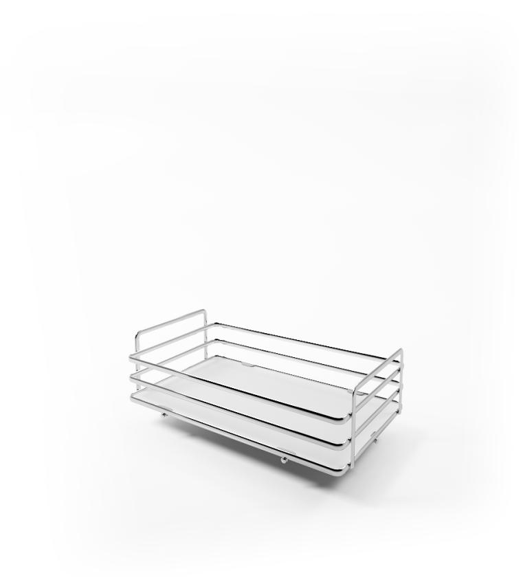 1852E Cestello per colonna estraibile art. 818 - 852 - 859 White Chrome