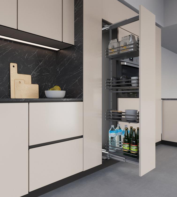 859E Colonna estraibile con guide a sfera Slate