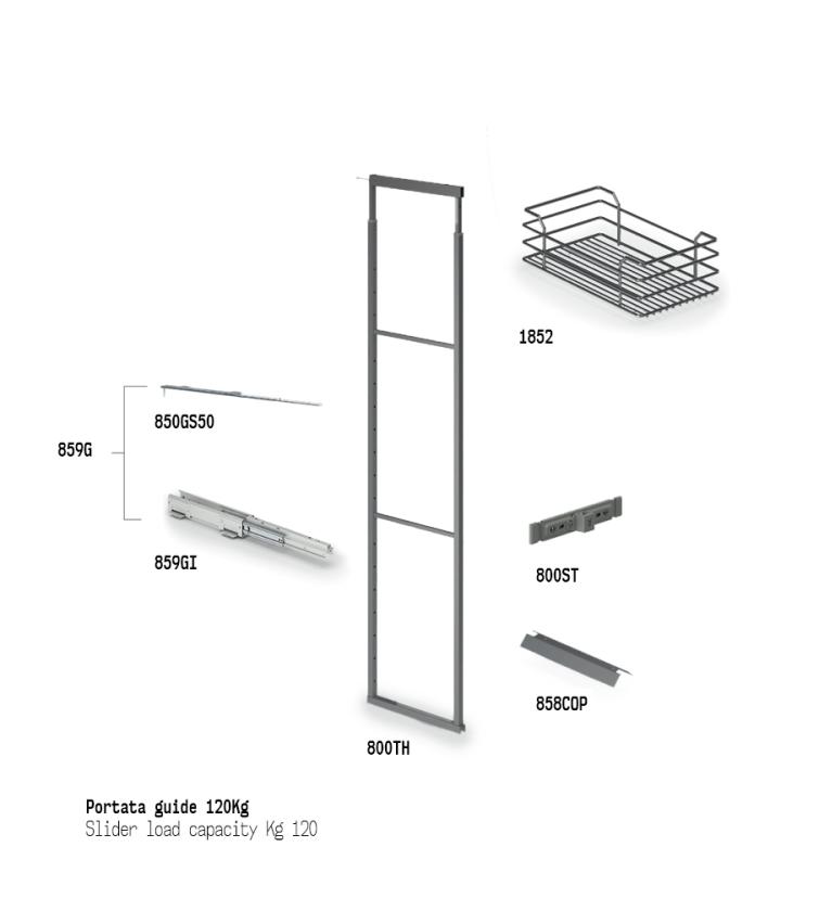 859 Colonna estraibile Slate