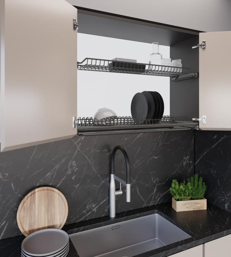 701 Kit scolapiatti in filo tondo Slate